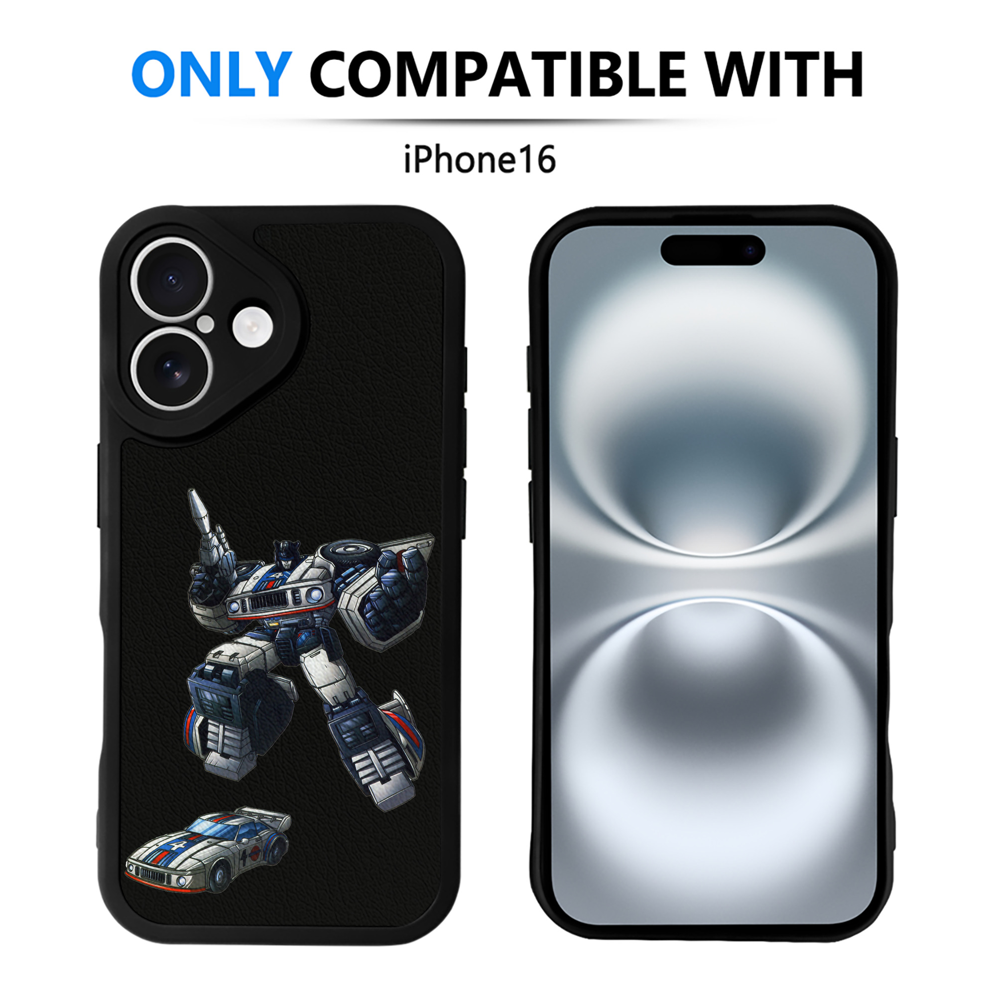 （画像用）  【iPhone 16シリーズ対応】シリコンスマホケース（レザー調） 材質：シリコン